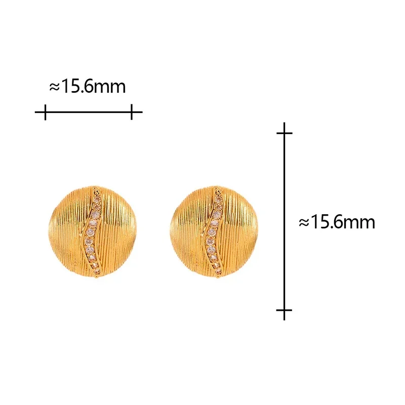 Real 925 Sterling Silver 18K Gold Zircon Brushed Round Stud Earrings for Women Minimalist Fine Jewelry Trendy Accessories
Real 925 Sterling Silver 18K Gold Zircon Brushed Round Stud Earrings for Women Minimalist Fine Jewelry Trendy Accessories