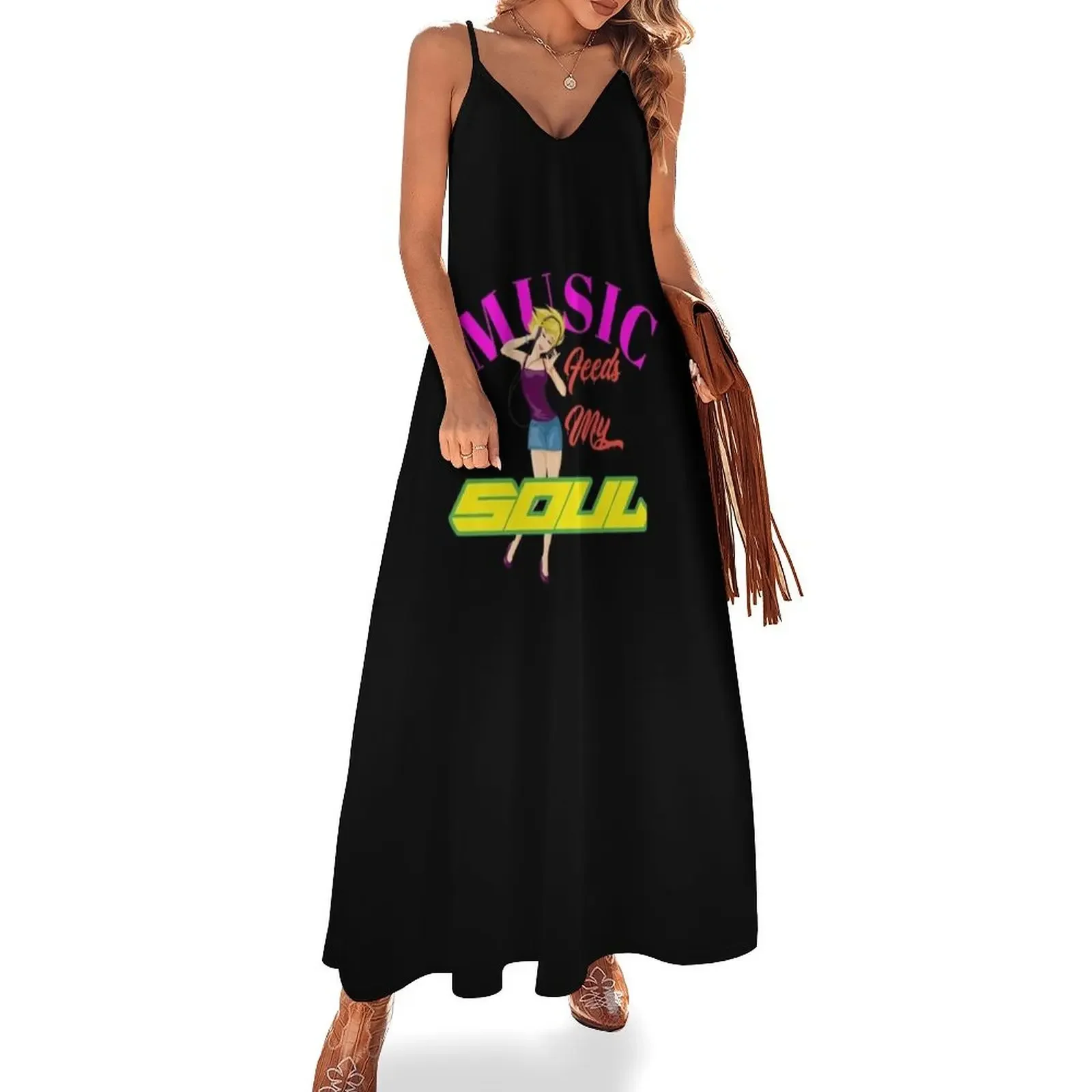 Music feeds my soul for music lovers Sleeveless Dress women's summer jumpsuit summer dress daily Dress
Music feeds my soul for music lovers Sleeveless Dress women's summer jumpsuit summer dress daily Dress