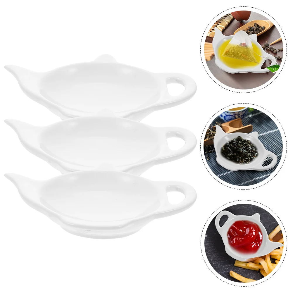 3 Pcs Tea Bag Holder for Used Bags Teapot Shaped Plate Rests Dish Coasters Spoon Organizer Tray
3 Pcs Tea Bag Holder for Used Bags Teapot Shaped Plate Rests Dish Coasters Spoon Organizer Tray