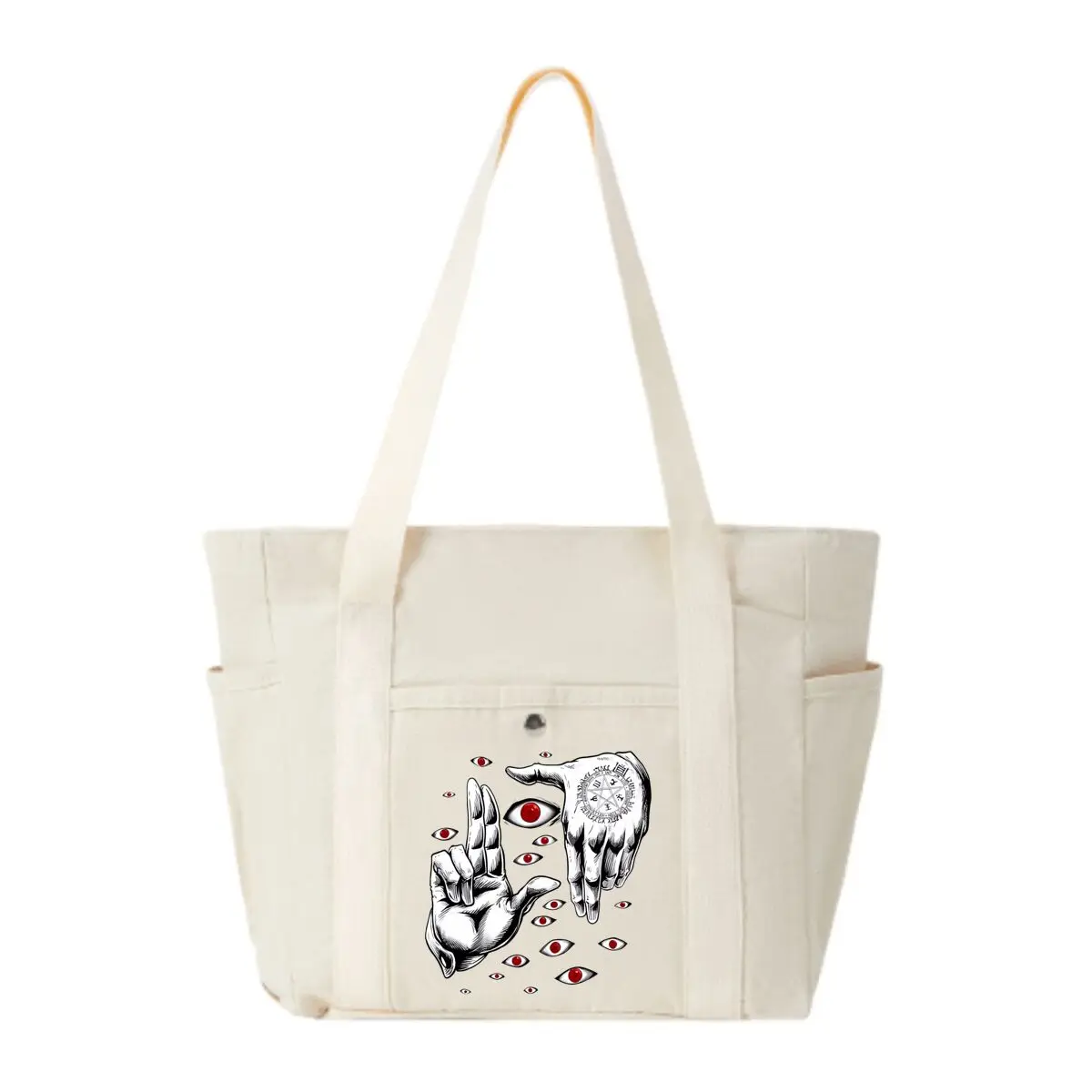 Eye Hand Weird Graphic Durable Canvas Bag Female Simple Office Work Bag
Eye Hand Weird Graphic Durable Canvas Bag Female Simple Office Work Bag