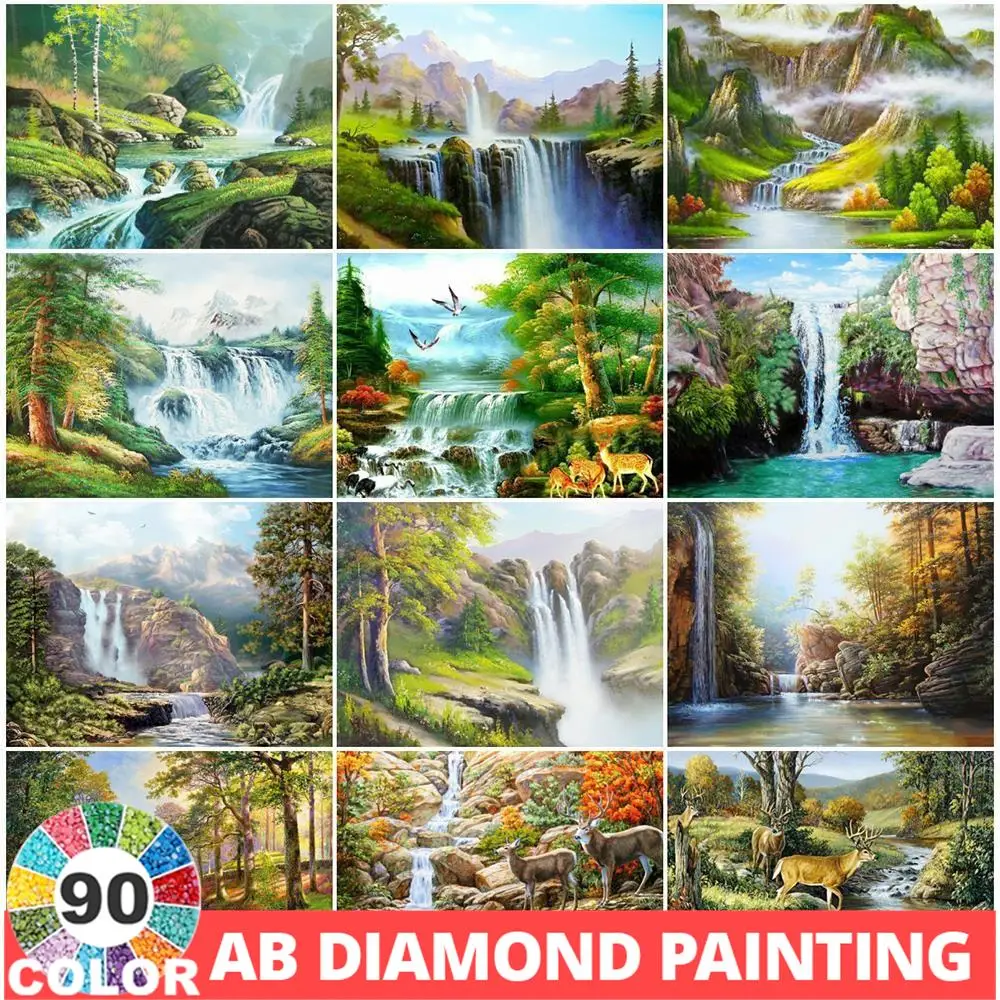 AB 90 цветов алмазная живопись 5D DIY водопад пейзаж естественная картина мозаичный декор полная дрель наклейки на стену художественный комплект
AB 90 цветов алмазная живопись 5D DIY водопад пейзаж естественная картина мозаичный декор полная дрель наклейки на стену художественный комплект