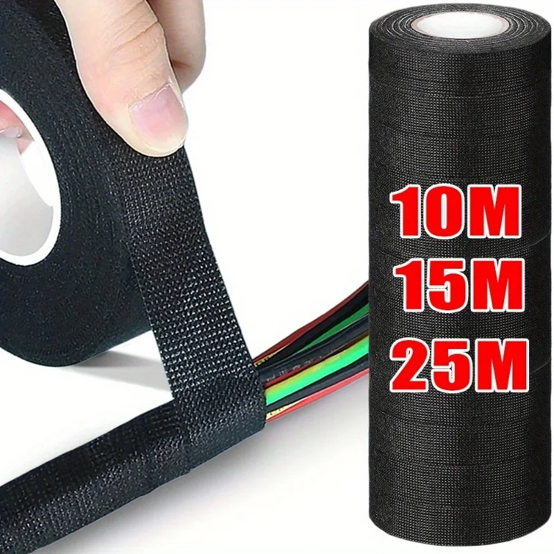 Electrical Insulating Tape Heat Resistant Harness Tape 9/15/19/50/100MM Car Cable Harness Wiring Loom Protection Waterproof Tape
Electrical Insulating Tape Heat Resistant Harness Tape 9/15/19/50/100MM Car Cable Harness Wiring Loom Protection Waterproof Tape