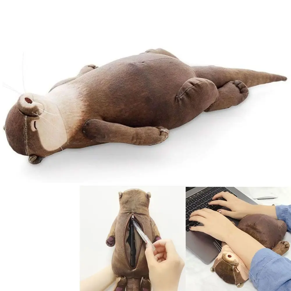 Large Capacity Pencil Case Stuffed Otter Pattern Wrist Cushion Pillow Multifunctional Usage School Office Supplies Makeup Bag
Large Capacity Pencil Case Stuffed Otter Pattern Wrist Cushion Pillow Multifunctional Usage School Office Supplies Makeup Bag