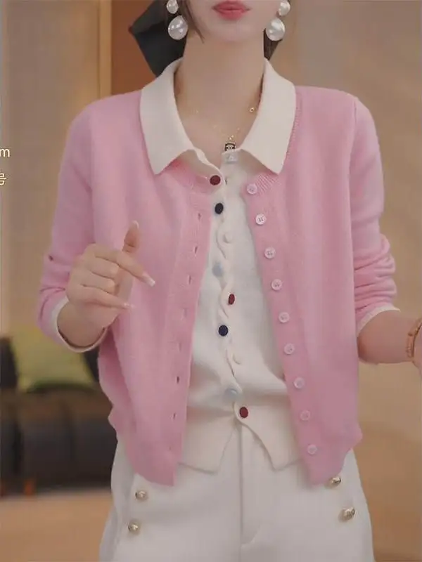 Button Collar Fake Two-Piece Sweater Women's Sle 2026 New Spring Autumn Small Size Faionable Splice Anti-Aging T...
Button Collar Fake Two-Piece Sweater Women's Sle 2026 New Spring Autumn Small Size Faionable Splice Anti-Aging T...
