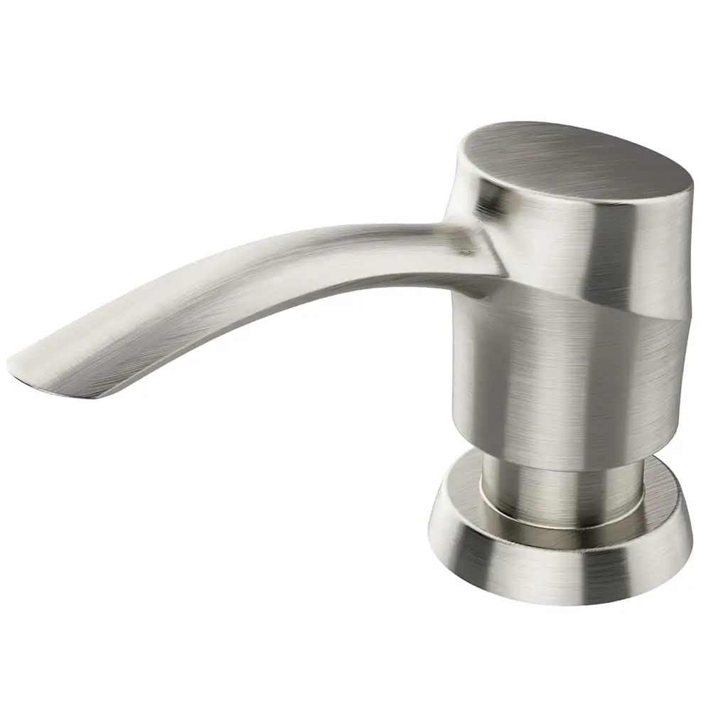 Kitchen Sink Soap Dispenser,Lotion Dispenser,ABS Dispenser Built-in Pump Brushed Nickel Head with 11 oz PET Bottle, Refill f
Kitchen Sink Soap Dispenser,Lotion Dispenser,ABS Dispenser Built-in Pump Brushed Nickel Head with 11 oz PET Bottle, Refill f