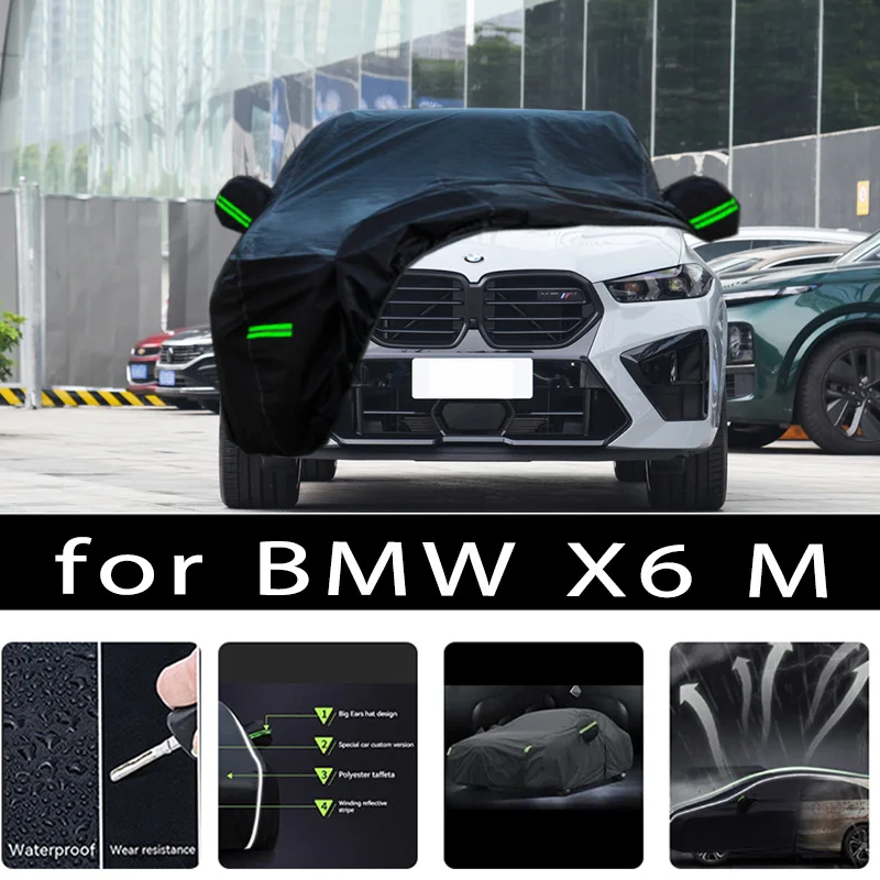For BMW X6 M Car Covers Outdoor Waterproof Sun Rain Snow Protection UV Auto Cover 190T Car Protective Full Covers
For BMW X6 M Car Covers Outdoor Waterproof Sun Rain Snow Protection UV Auto Cover 190T Car Protective Full Covers