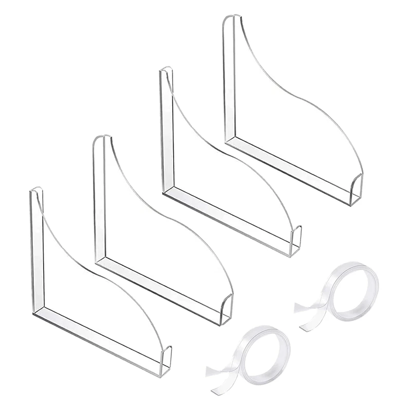 Shower Splash Guard Self-Adhesive Transparent Shower Water Guard, Bath Corner Water Splash Guard - 4 Pack
Shower Splash Guard Self-Adhesive Transparent Shower Water Guard, Bath Corner Water Splash Guard - 4 Pack