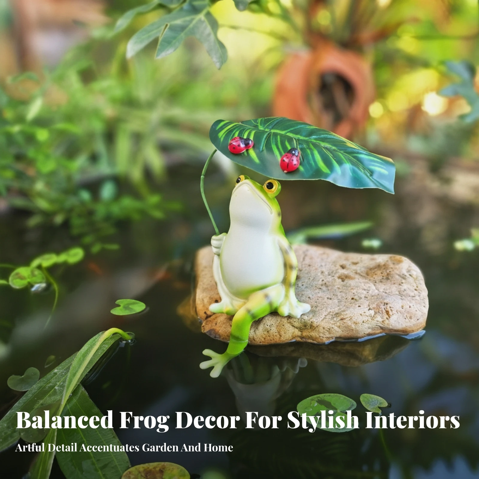 Frog Figurine Tabletop Frog Ornament Home Decor Hand-Painted Glossy Finish
Frog Figurine Tabletop Frog Ornament Home Decor Hand-Painted Glossy Finish