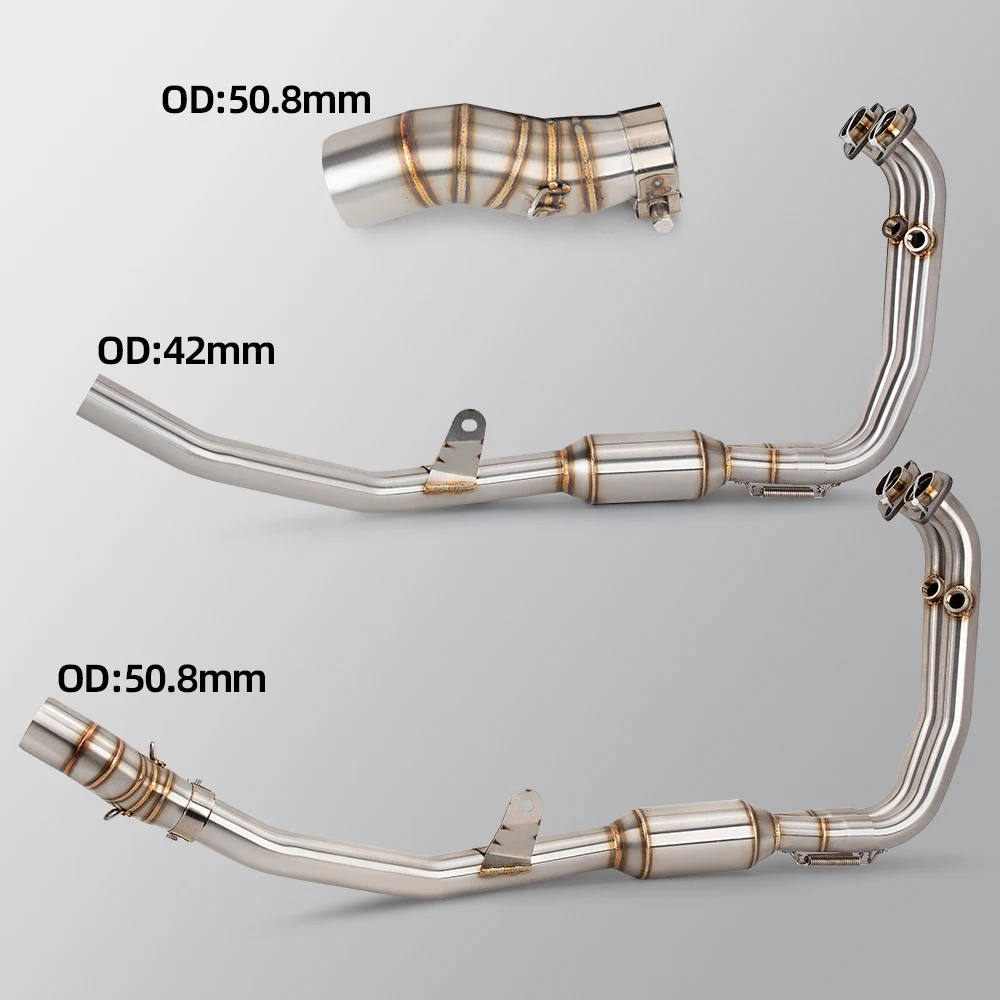 Motorcycle Exhaust Full System Pipe Stainless Steel Slip-on Exhaust Tube For CFMOTO 450MT
Motorcycle Exhaust Full System Pipe Stainless Steel Slip-on Exhaust Tube For CFMOTO 450MT