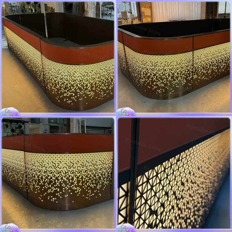 High-End Modern Metal Cocktail Bar Table for Home Bar Counter with LED Lighting Adjustable Height Industrial Style Bar Stool
High-End Modern Metal Cocktail Bar Table for Home Bar Counter with LED Lighting Adjustable Height Industrial Style Bar Stool
