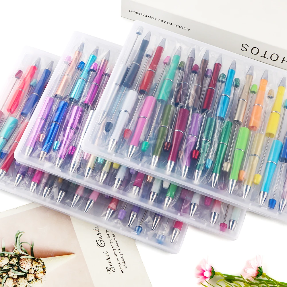 25Pcs/Box Ballpoint Pen DIY Bead Pen Plastic Beading School Office Writing Supplies Stationery Wedding Gift
25Pcs/Box Ballpoint Pen DIY Bead Pen Plastic Beading School Office Writing Supplies Stationery Wedding Gift