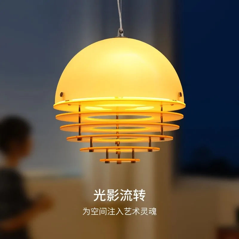 Sunset orange restaurant chandelier Bauhaus designer niche bar island table retro warm atmosphere lighting
Sunset orange restaurant chandelier Bauhaus designer niche bar island table retro warm atmosphere lighting