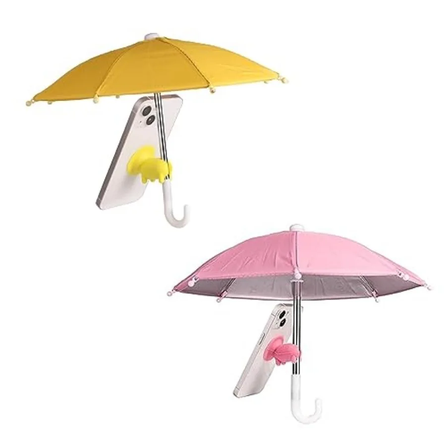 2pcs Cell Phone Umbrella for Sun Shade, Universal Adjustable Cute Phone Shade Umbrella with Piggy Style Suction Cup, Outdoor An
2pcs Cell Phone Umbrella for Sun Shade, Universal Adjustable Cute Phone Shade Umbrella with Piggy Style Suction Cup, Outdoor An