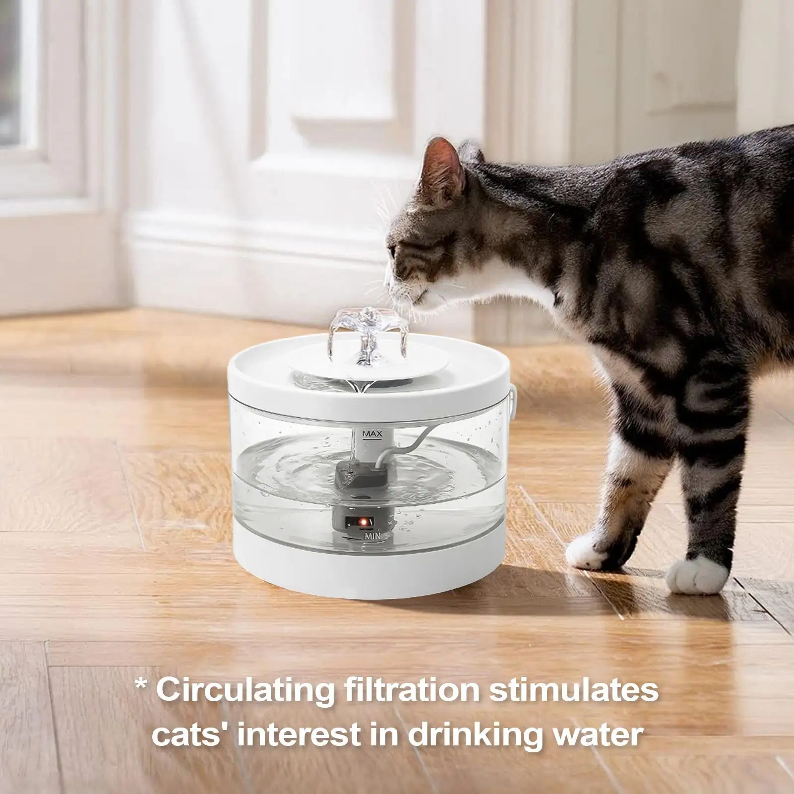 Pet Water Dispenser Auto Waterer For Indoor Filtered Quiet Water Fountain For Puppy Kitten Cats Dogs Multi-Pet Home Indoor
Pet Water Dispenser Auto Waterer For Indoor Filtered Quiet Water Fountain For Puppy Kitten Cats Dogs Multi-Pet Home Indoor