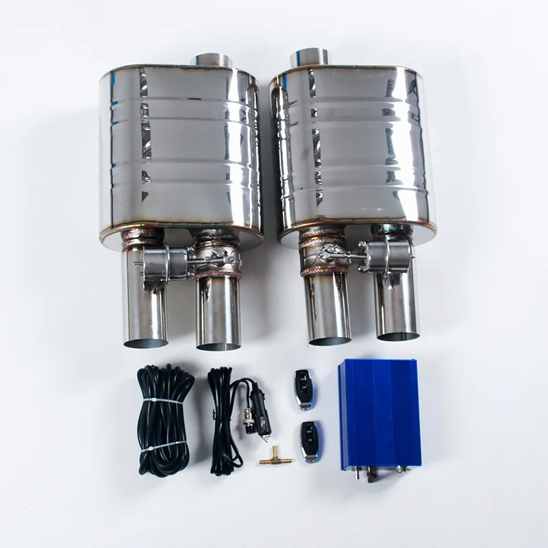 Factory Wholesale H Type 1 Inlet 2 Outlet Vacuum Valvetronic Muffler 1 Controller 2 Mufflers Left Right 4 Outputs with air Pump
Factory Wholesale H Type 1 Inlet 2 Outlet Vacuum Valvetronic Muffler 1 Controller 2 Mufflers Left Right 4 Outputs with air Pump