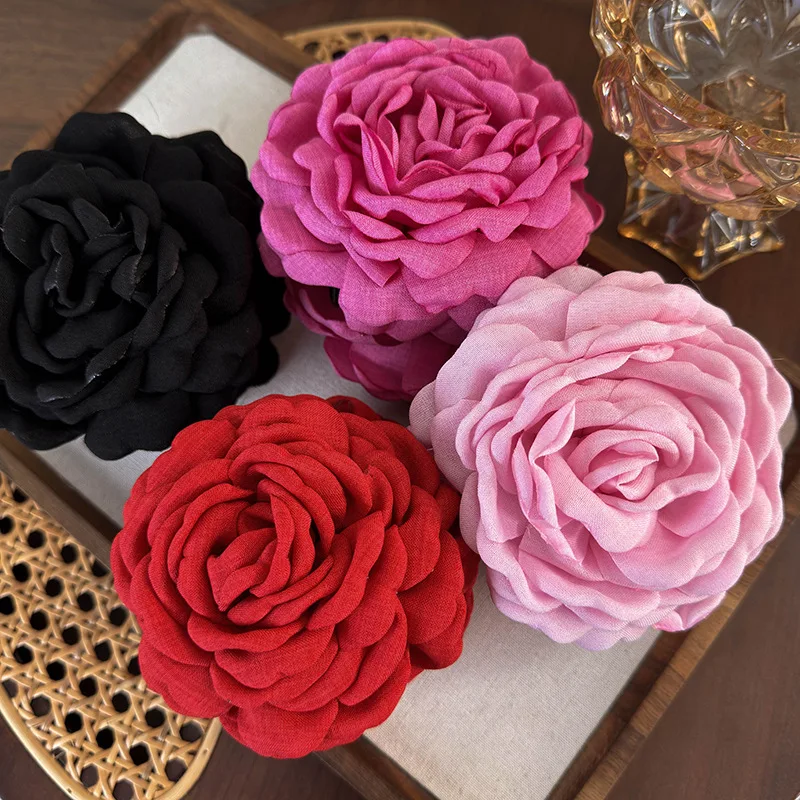 Elegant Fabric Rose Flower Hair Claws Women French Large Hair Clip Crab Clamp Fashion Headwear Shark Clip Girls Hair Accessories
Elegant Fabric Rose Flower Hair Claws Women French Large Hair Clip Crab Clamp Fashion Headwear Shark Clip Girls Hair Accessories