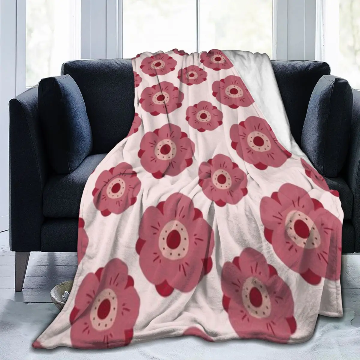 Throw Blanket Anemone Flowers Floral Pink Pattern Micro Fleece Blanket Four Sizes Trendy Portable For Sofa AntiPilling Blanket
Throw Blanket Anemone Flowers Floral Pink Pattern Micro Fleece Blanket Four Sizes Trendy Portable For Sofa AntiPilling Blanket