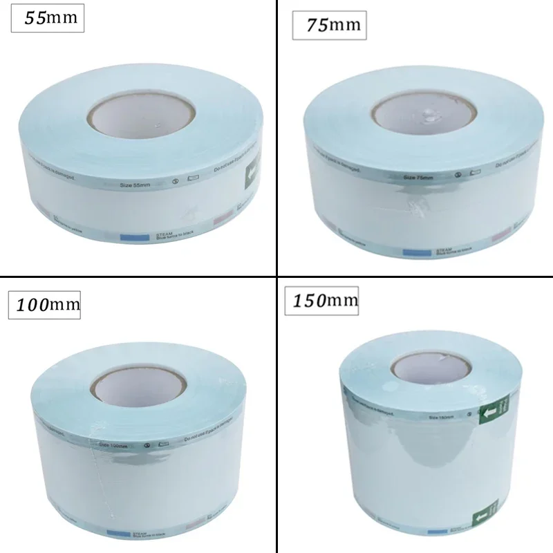 200m Dental Sterilization Roll Self-Sealed Autoclave Pouches 55-150mm Heat Resistant for Dentist Tools Premium
200m Dental Sterilization Roll Self-Sealed Autoclave Pouches 55-150mm Heat Resistant for Dentist Tools Premium