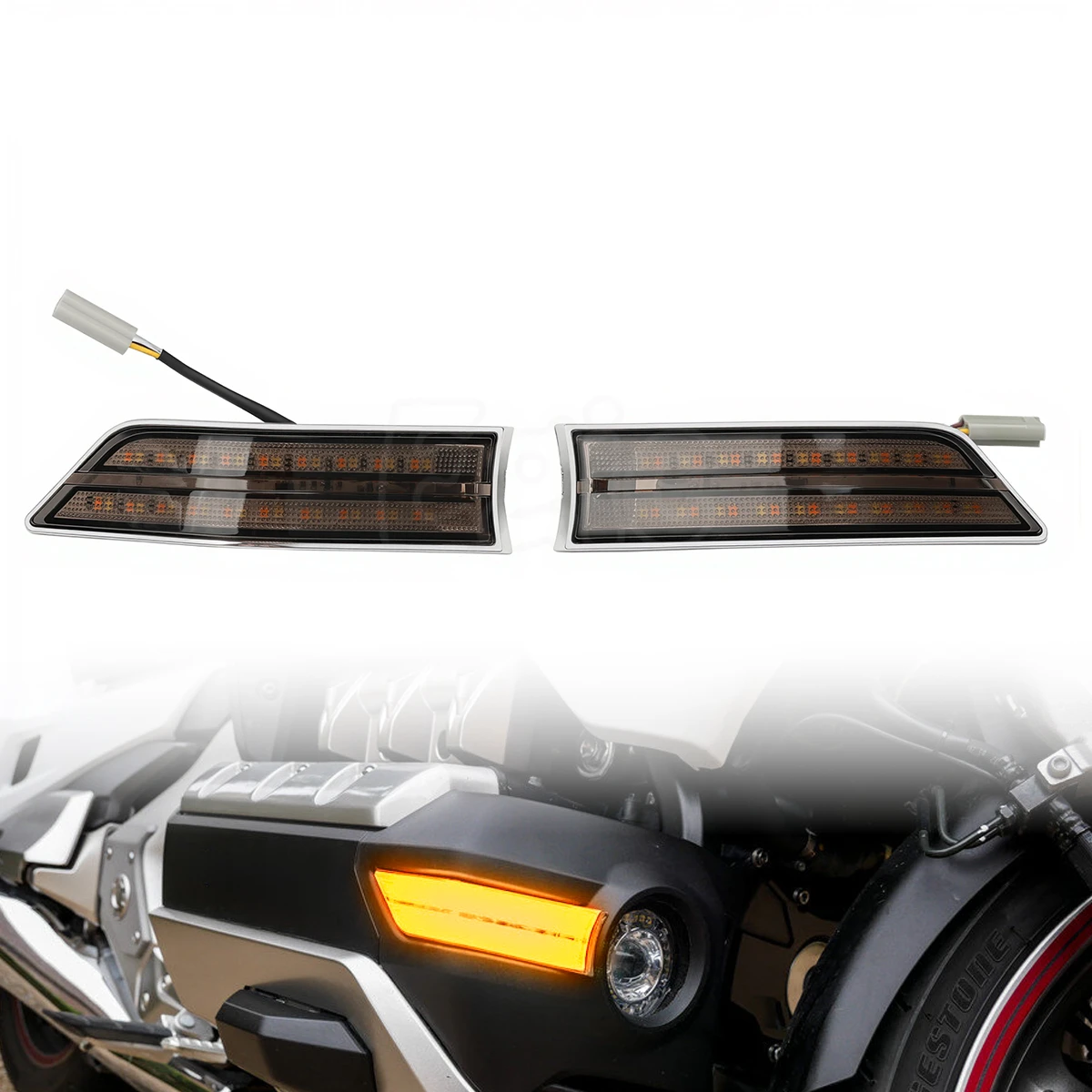 Motorcycle LED Fog Lights Side Decorative Lamp Fit For Honda Goldwing GL1800 2018-2026 GW Auxiliary Turn Signals Running Light
Motorcycle LED Fog Lights Side Decorative Lamp Fit For Honda Goldwing GL1800 2018-2026 GW Auxiliary Turn Signals Running Light
