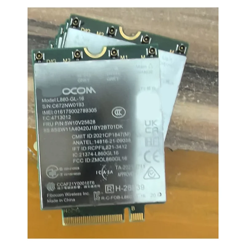 4G LTE Module XMM 7560R+ FRU 5W10V25828 For Thinkpad L13 Gen3 L13 Yoga Gen3 P14S Gen3 P16S Gen1 T14S L860-GL-16
4G LTE Module XMM 7560R+ FRU 5W10V25828 For Thinkpad L13 Gen3 L13 Yoga Gen3 P14S Gen3 P16S Gen1 T14S L860-GL-16
