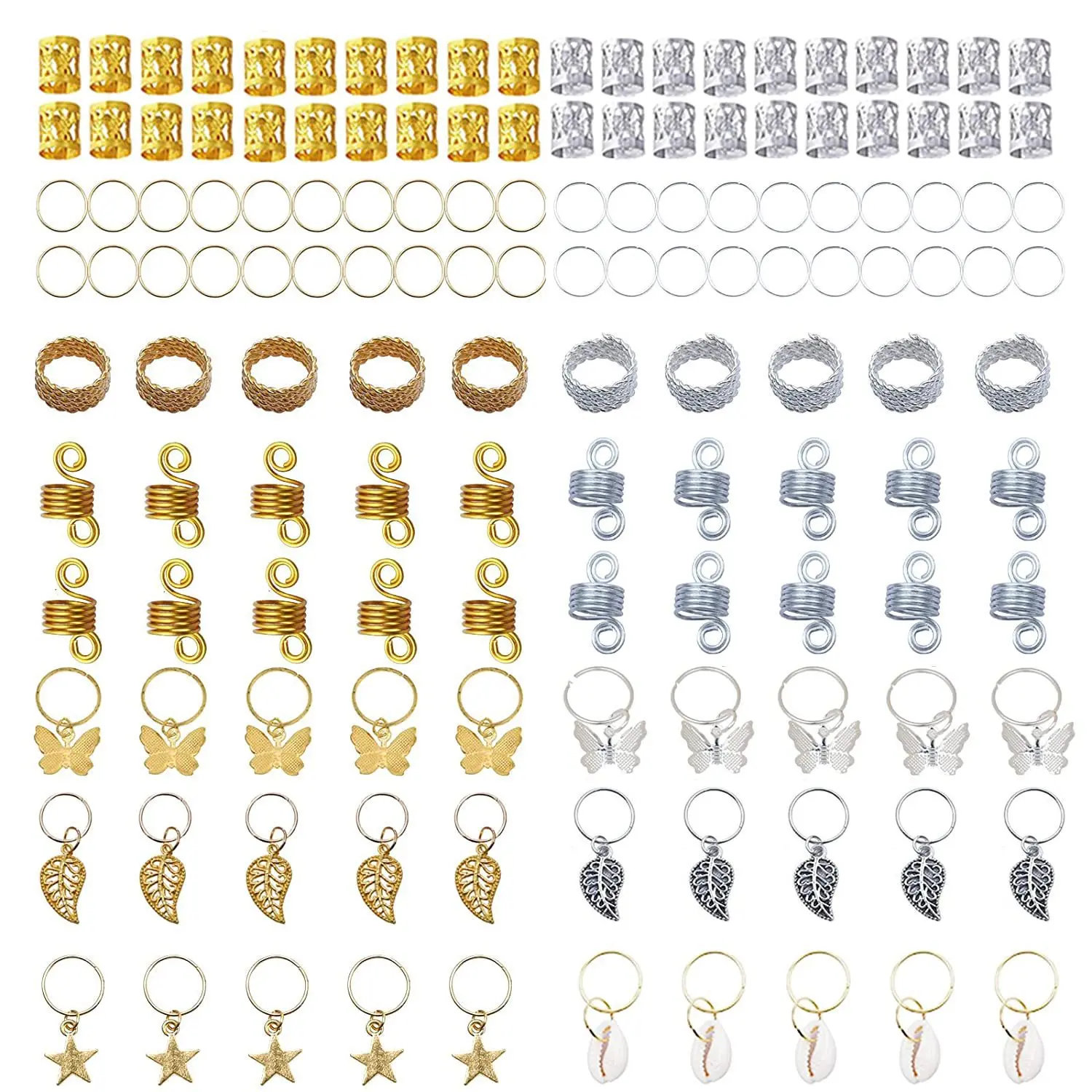 140pcs DIY Hair Accessories Set Butterfly Beads Braid Pendants Braiding Clips Premium Alloy Non Tangle for Home Party Styling
140pcs DIY Hair Accessories Set Butterfly Beads Braid Pendants Braiding Clips Premium Alloy Non Tangle for Home Party Styling
