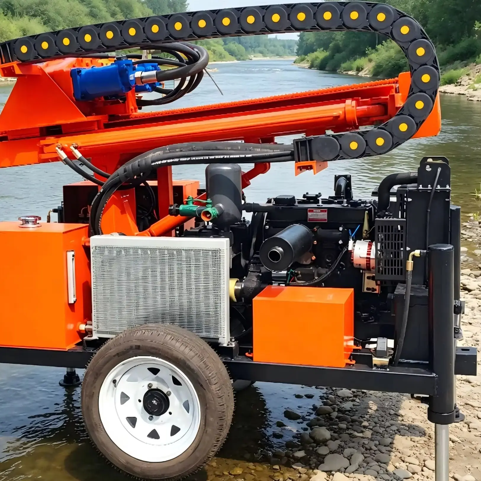 Customized SM200 200m Wheeled Water Well Drilling Rig Portable Diesel Hydraulic Drilling Equipment
Customized SM200 200m Wheeled Water Well Drilling Rig Portable Diesel Hydraulic Drilling Equipment