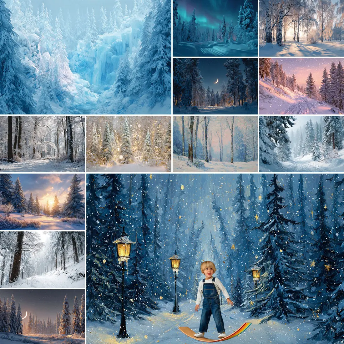 MOON.QG Winter Pine Forest Photography Background Lamp Trees Christmas Backdrop Decoration Child Party Decorations Studio Photo
MOON.QG Winter Pine Forest Photography Background Lamp Trees Christmas Backdrop Decoration Child Party Decorations Studio Photo