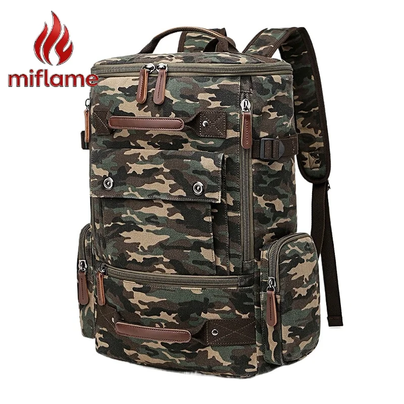 Men's Canvas Backpack Camo Laptop Rucksack Large Capacity Outdoor Travel Hiking School Daypack Bag
Men's Canvas Backpack Camo Laptop Rucksack Large Capacity Outdoor Travel Hiking School Daypack Bag