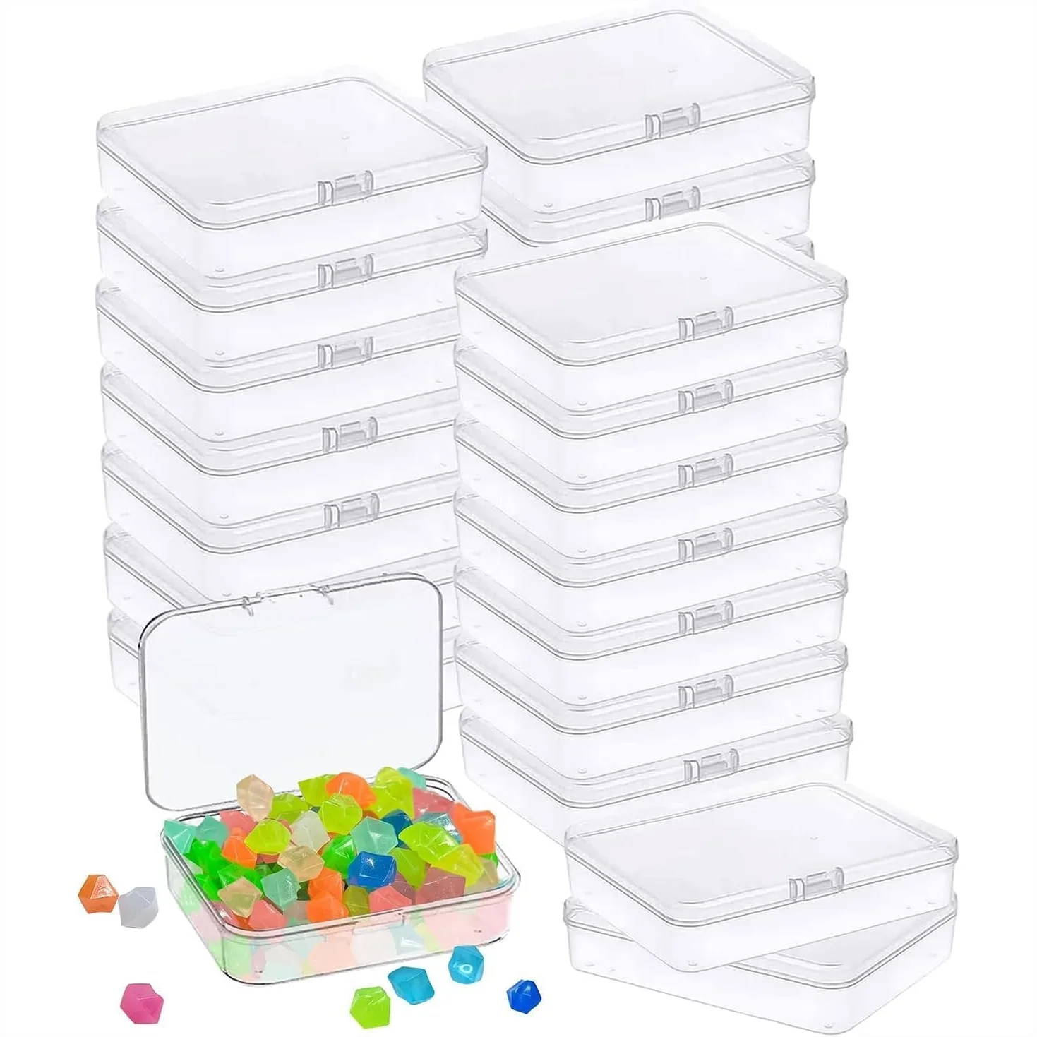 12 Pcs Mini Plastic Storage Containers Box with Lid, Clear Rectangle Box for Small Items, Beads, Game Pieces, Business Cards
12 Pcs Mini Plastic Storage Containers Box with Lid, Clear Rectangle Box for Small Items, Beads, Game Pieces, Business Cards