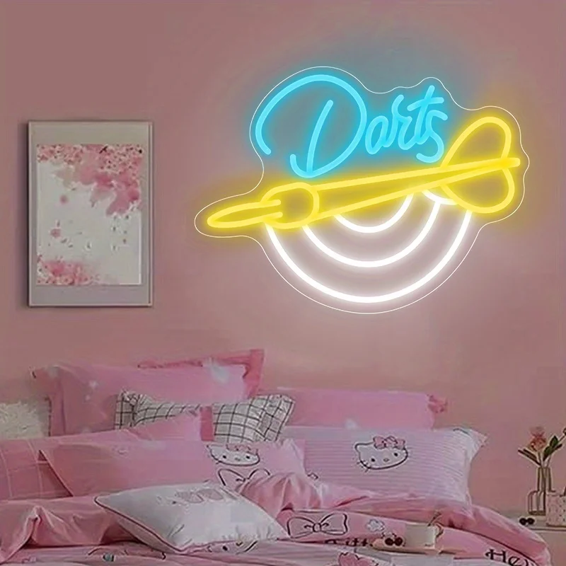 Darts Neon Sign Light USB LED Wall Decor Dimmable for Man Cave Game Room Sport Bar Pub Bedroom Decor Gift for Men Dad Gamers
Darts Neon Sign Light USB LED Wall Decor Dimmable for Man Cave Game Room Sport Bar Pub Bedroom Decor Gift for Men Dad Gamers