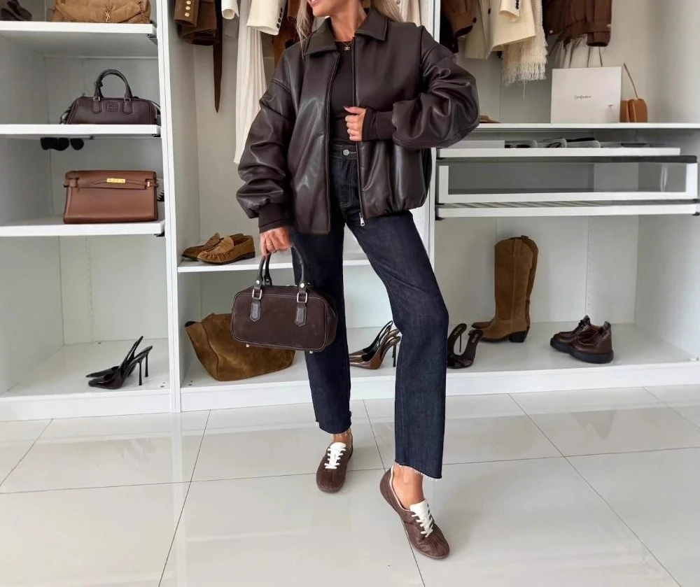 2025 European and American Women's Autumn and Winter New Cotton PU Leather Jacket Top Jacket
2025 European and American Women's Autumn and Winter New Cotton PU Leather Jacket Top Jacket