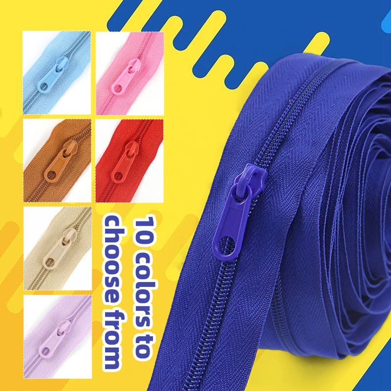 1/2Sets Meetee 3# Nylon Zipper By Meter with Zips Puller for Clothes Decor Closure Zippers Replace Repair Kit Sewing Accessories
1/2Sets Meetee 3# Nylon Zipper By Meter with Zips Puller for Clothes Decor Closure Zippers Replace Repair Kit Sewing Accessories