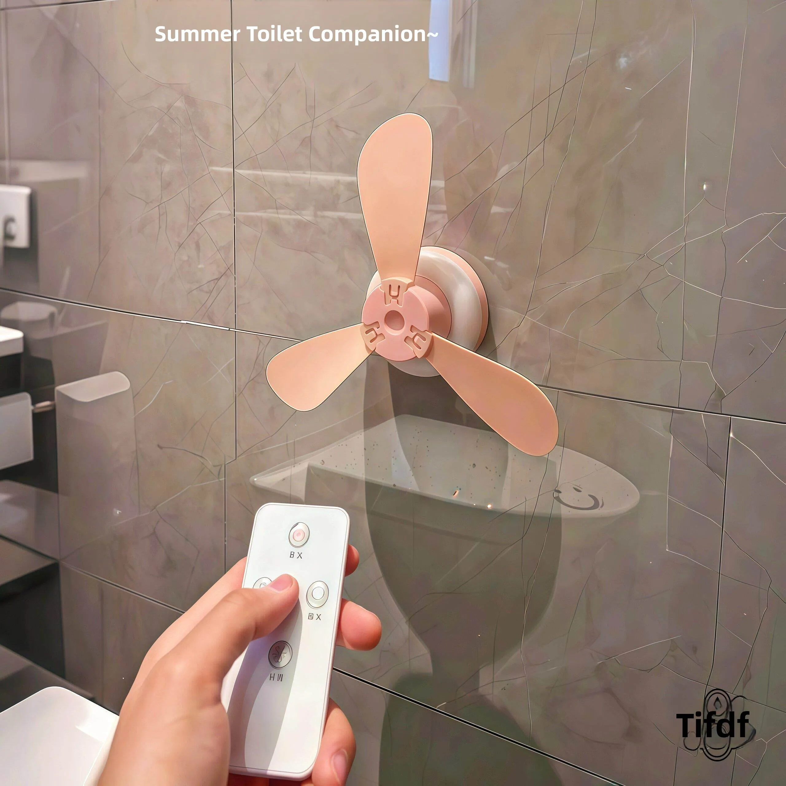 Bathroom Wall-Mounted Fan with Remote Control Quiet High Wind Power Toilet Hanging Fan USB Rechargeable Summer Essential
Bathroom Wall-Mounted Fan with Remote Control Quiet High Wind Power Toilet Hanging Fan USB Rechargeable Summer Essential