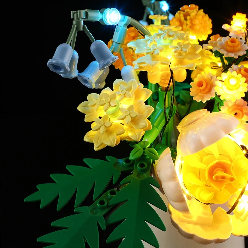 Комплект светодиодных фонарей «сделай сам» для LEGO 10347 Petite Sunny Bouquet (только светодиодный светильник, без модели блоков)
Комплект светодиодных фонарей «сделай сам» для LEGO 10347 Petite Sunny Bouquet (только светодиодный светильник, без модели блоков)