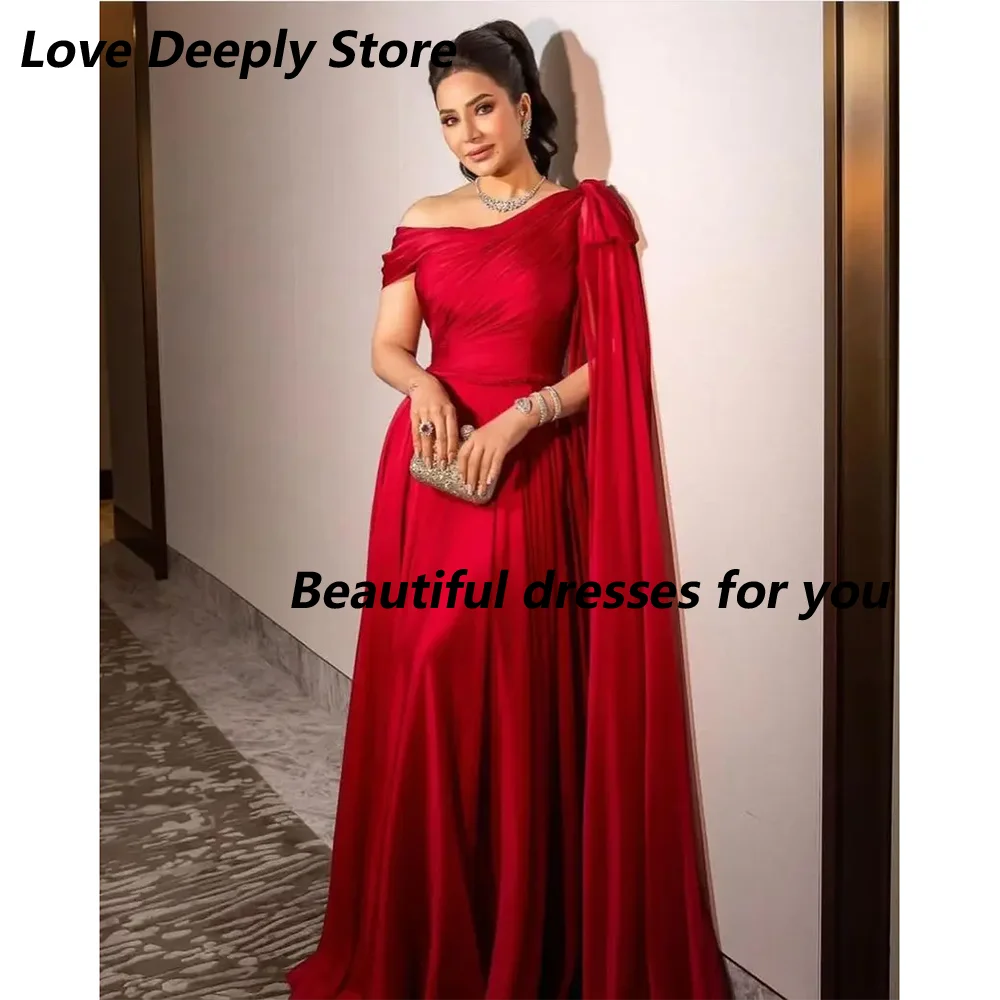Customized Elegant Red Off The Shoulder Prom Dresses A-line Pleated Floor Length with Sweep Train Formal Evening Dresses
Customized Elegant Red Off The Shoulder Prom Dresses A-line Pleated Floor Length with Sweep Train Formal Evening Dresses