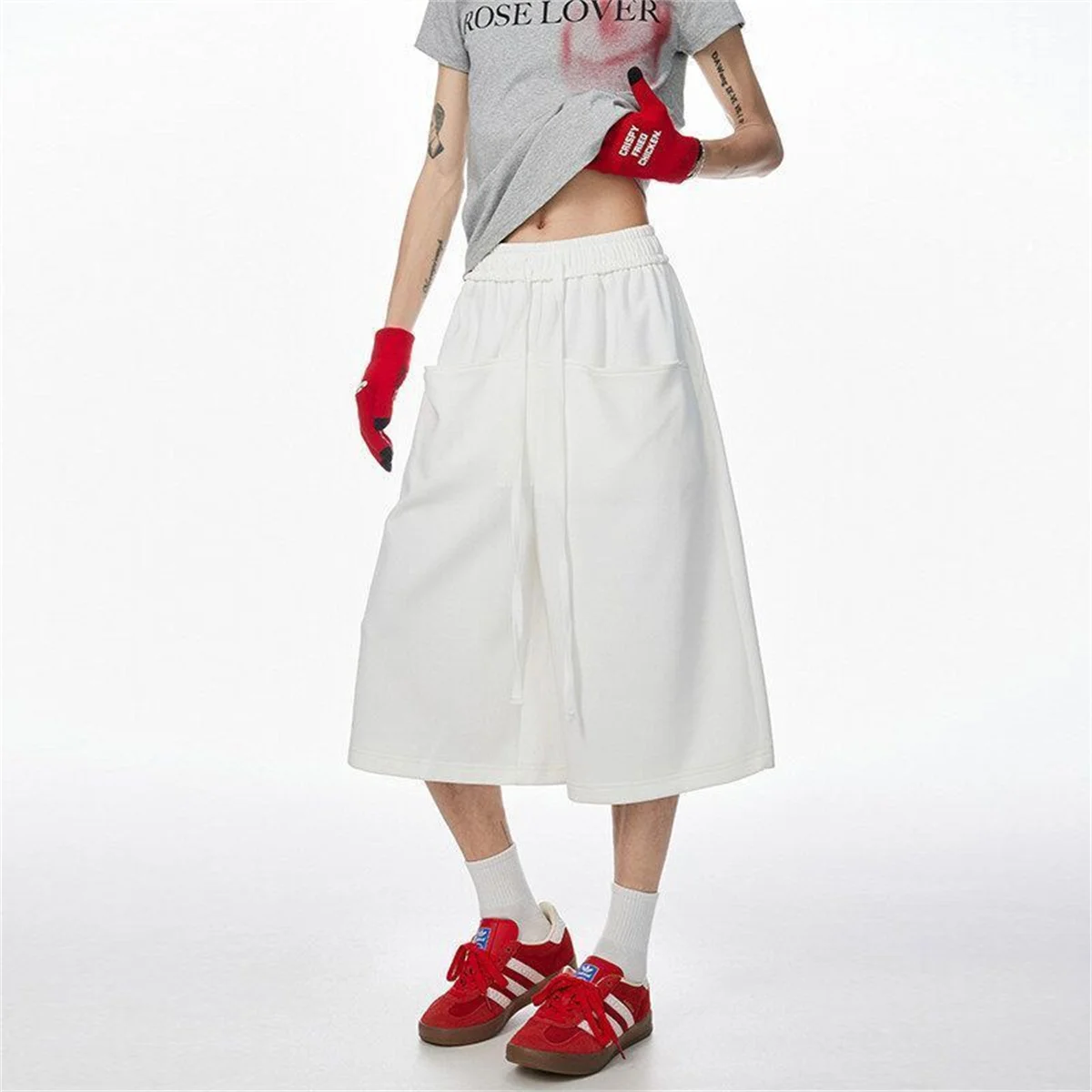 Men Shorts Solid Color Mid Waist Summer Shorts Waffle Texture Deep Crotch Drawstring Male Shorts Loose Knee Length Casual Short
Men Shorts Solid Color Mid Waist Summer Shorts Waffle Texture Deep Crotch Drawstring Male Shorts Loose Knee Length Casual Short