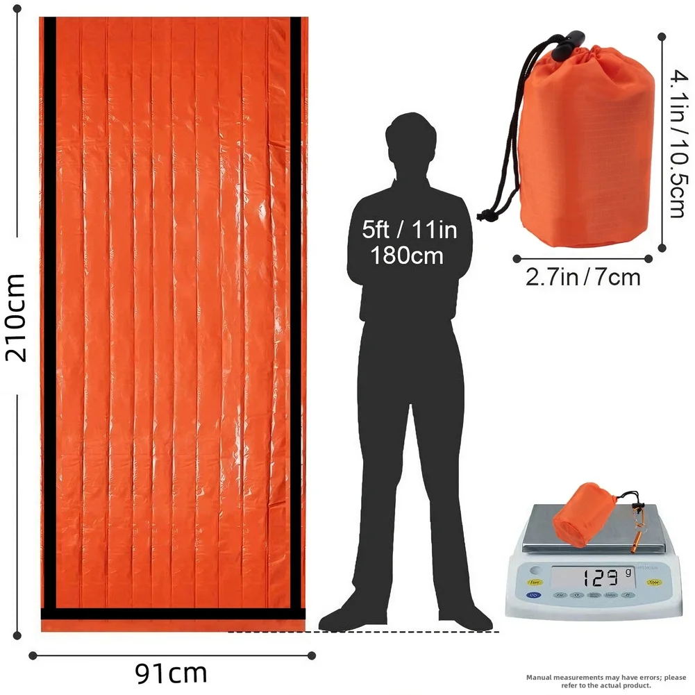 Portable Camping Sleeping Bag with Thermal Insulation and Safety Whistle and Carabiner for Outdoor Emergencies
Portable Camping Sleeping Bag with Thermal Insulation and Safety Whistle and Carabiner for Outdoor Emergencies