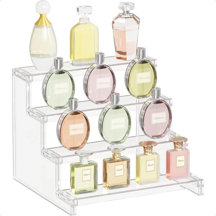 4 Tier Clear Display Risers Stand Plastic Organizers for Figures Cupcake Perfume Dessert Desktop Display Stand for Organize and
4 Tier Clear Display Risers Stand Plastic Organizers for Figures Cupcake Perfume Dessert Desktop Display Stand for Organize and