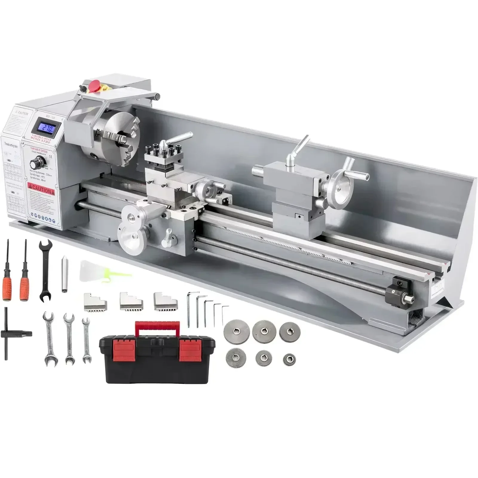 220x600mm Metal Lathe Variable Speed Mini 3-Jaw Chuck | High Precision Mechanical Lathe for Drilling/Threading
220x600mm Metal Lathe Variable Speed Mini 3-Jaw Chuck | High Precision Mechanical Lathe for Drilling/Threading