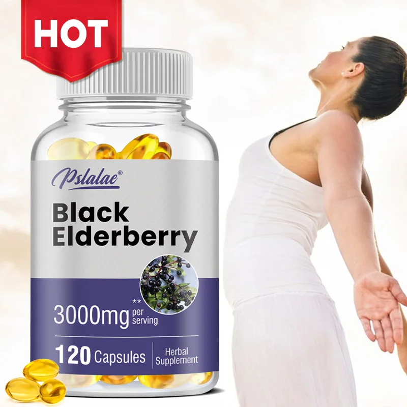 Black Elderberry Capsule - Promotes Smooth Skin - Boosts Immune System, Antioxidant and Promote Nutrient Absorption
Black Elderberry Capsule - Promotes Smooth Skin - Boosts Immune System, Antioxidant and Promote Nutrient Absorption