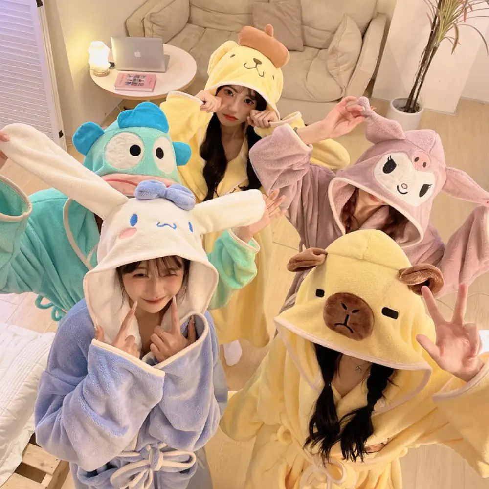 Cinnamoroll Kawaii пижамы ночной халат Sanrio My Melody плюшевая женская ночная рубашка милая Sanrio аниме утолщенная зимняя теплая домашняя одежда
Cinnamoroll Kawaii пижамы ночной халат Sanrio My Melody плюшевая женская ночная рубашка милая Sanrio аниме утолщенная зимняя теплая домашняя одежда