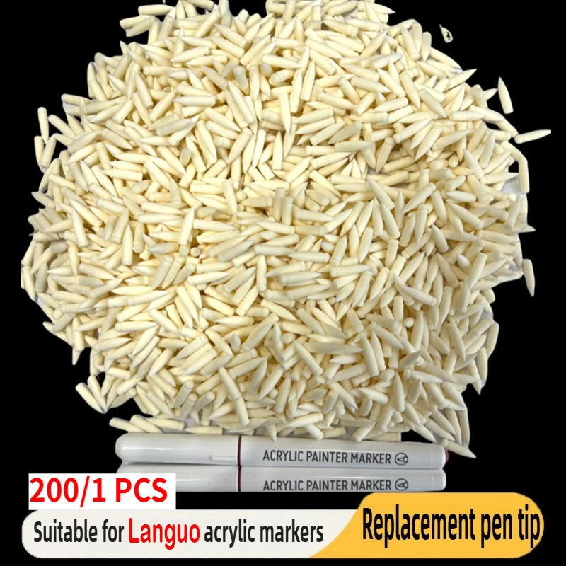 200/1 PCS LANGUO Replacement Cores for Acrylic Pigment Markers Soft Dual Tips DIY for kids Painting Wood Stone Art Stationery
200/1 PCS LANGUO Replacement Cores for Acrylic Pigment Markers Soft Dual Tips DIY for kids Painting Wood Stone Art Stationery