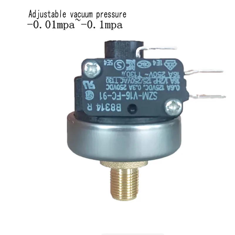 G1/8 Вакуумный переключатель отрицательного давления Регулируемый вакуумный насос Переключатель контроля отрицательного давления
G1/8 Вакуумный переключатель отрицательного давления Регулируемый вакуумный насос Переключатель контроля отрицательного давления