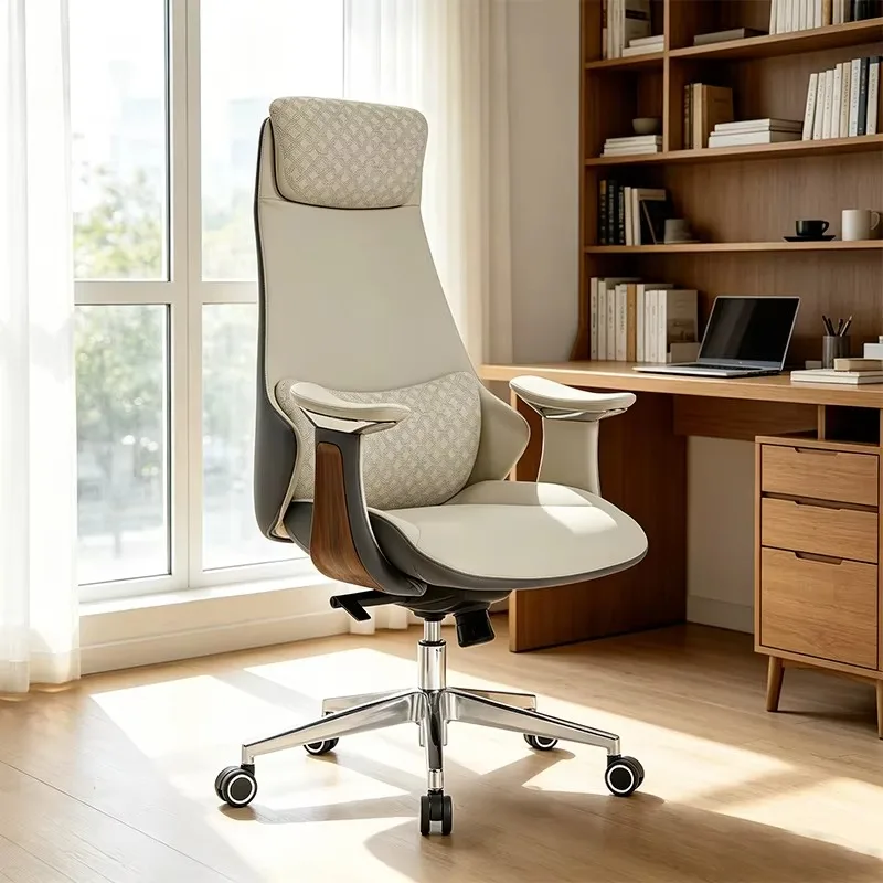Executive Leather Office Chair-Contemporary Design with Precision Polished Electroplated Arch-shaped Frame
Executive Leather Office Chair-Contemporary Design with Precision Polished Electroplated Arch-shaped Frame
