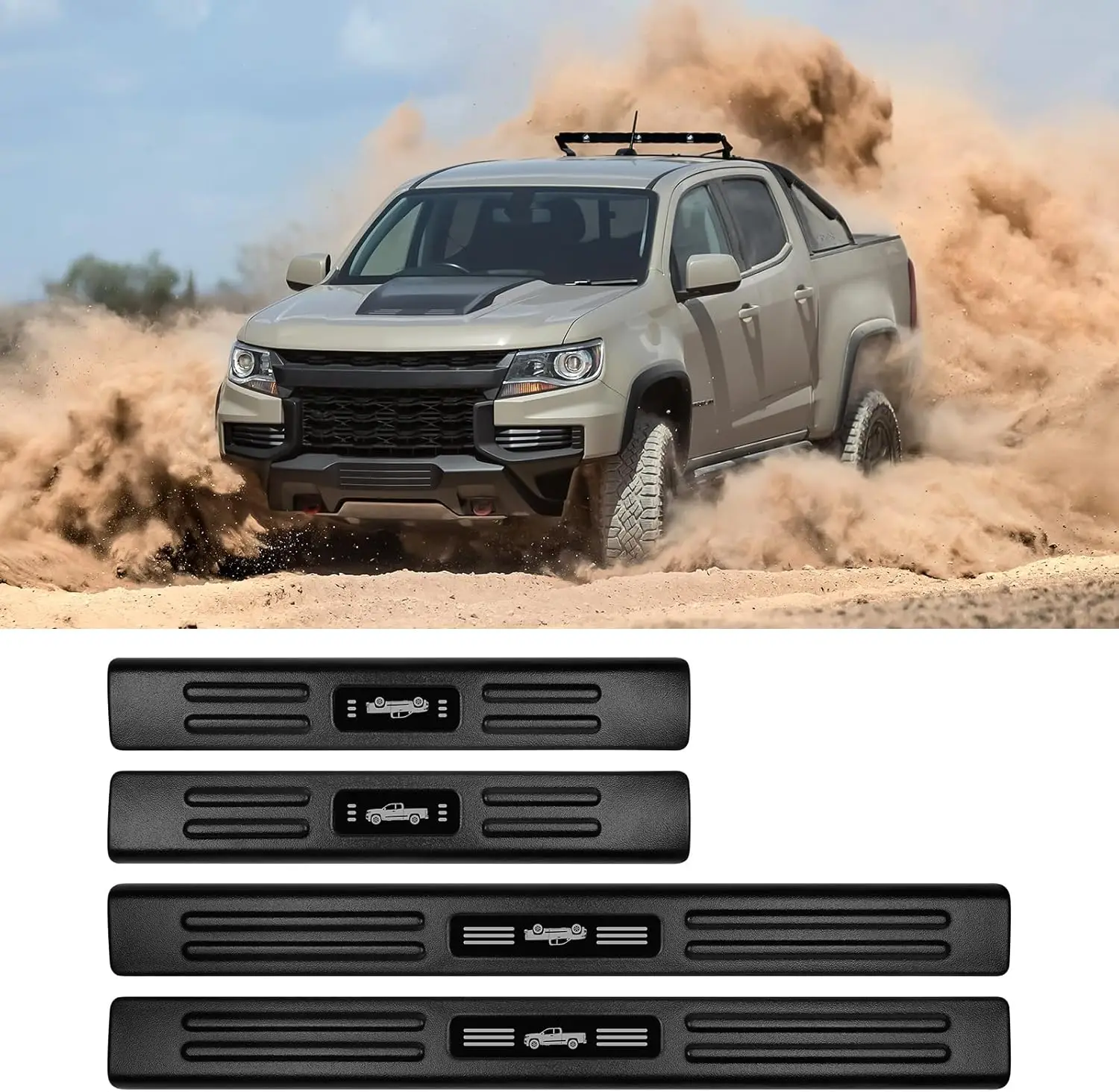 ABS Material Door Sill Protector Compatible with Chevrolet Colorado(Crew Cab 5 ft) 2015-2022 Accessories Door Sill Guards Trim
ABS Material Door Sill Protector Compatible with Chevrolet Colorado(Crew Cab 5 ft) 2015-2022 Accessories Door Sill Guards Trim