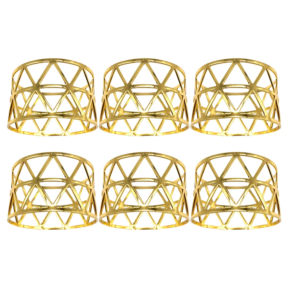 6 Pcs Napkin Ring Party Supplies Dinning Table Decor Decorate Hollow Metal Buckle Hollow-Out
6 Pcs Napkin Ring Party Supplies Dinning Table Decor Decorate Hollow Metal Buckle Hollow-Out