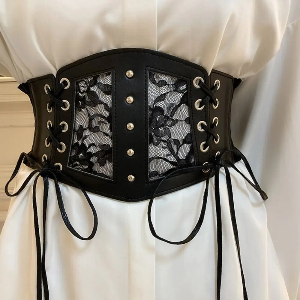 Slimming PU Leather Lace Cummerbunds High Waist Dress Girdle Female Waistband Strap Wide Waist Belt Corset
Slimming PU Leather Lace Cummerbunds High Waist Dress Girdle Female Waistband Strap Wide Waist Belt Corset