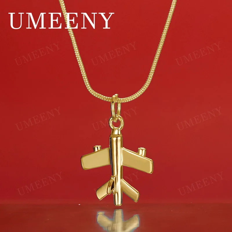 925 Sterling Silver & 18K Gold 16-30 Inch Exquisite Airplane Pendant Necklace, Fashionable Gift for Women, Wedding Jewelry
925 Sterling Silver & 18K Gold 16-30 Inch Exquisite Airplane Pendant Necklace, Fashionable Gift for Women, Wedding Jewelry