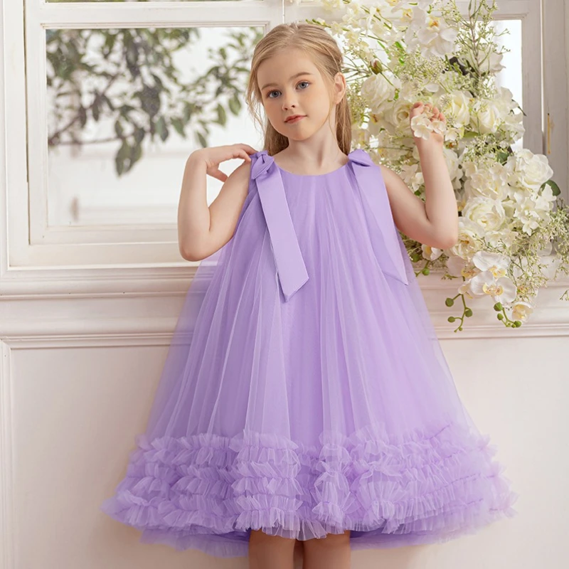 Baby Girls' Sleeveless Princess Dress Kid's Bow Fluffy Tutu Skirt Sweet Gown for Piano Performances & Flower Girl Events
Baby Girls' Sleeveless Princess Dress Kid's Bow Fluffy Tutu Skirt Sweet Gown for Piano Performances & Flower Girl Events