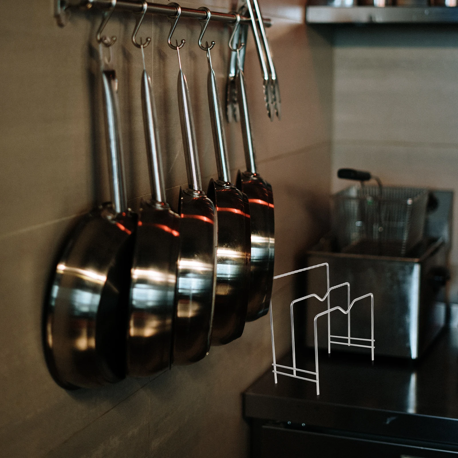 Multifunctional Storage Stainless Steel Multi layer Lid ganizer Storage Rack Kitchen Pan Drawer 3 Tiers
Multifunctional Storage Stainless Steel Multi layer Lid ganizer Storage Rack Kitchen Pan Drawer 3 Tiers